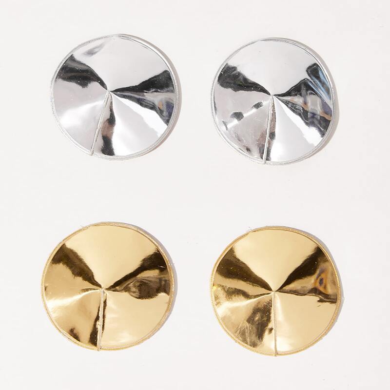 

2pairs Metallic Nipple Cover, Multicolor