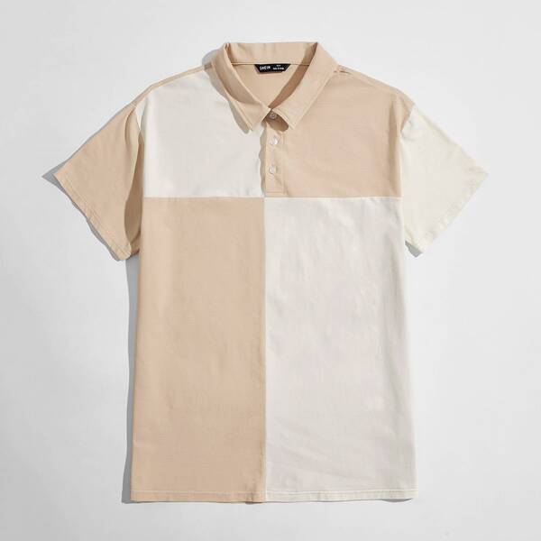 

Men Two Tone Polo Shirt, Multicolor