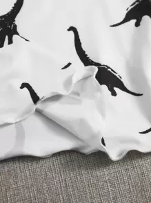 SHEIN EZwear Notch Neck Lettuce Edge Tank Top - White - View 3