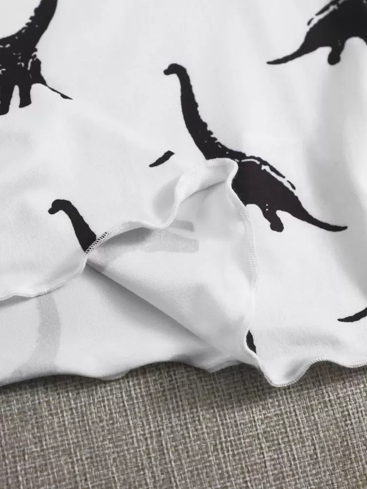 SHEIN EZwear Camiseta sin mangas con cuello de lechuga y cuello con muesca - Blanco - Añade 3