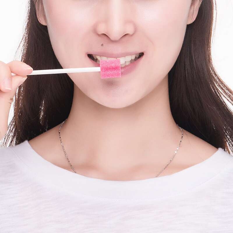 

10pcs Oral Cleaning Rod, Pink