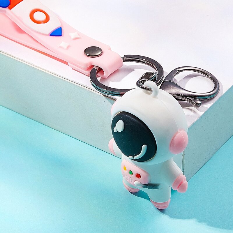 

1pc Astronaut Keychain, Pink