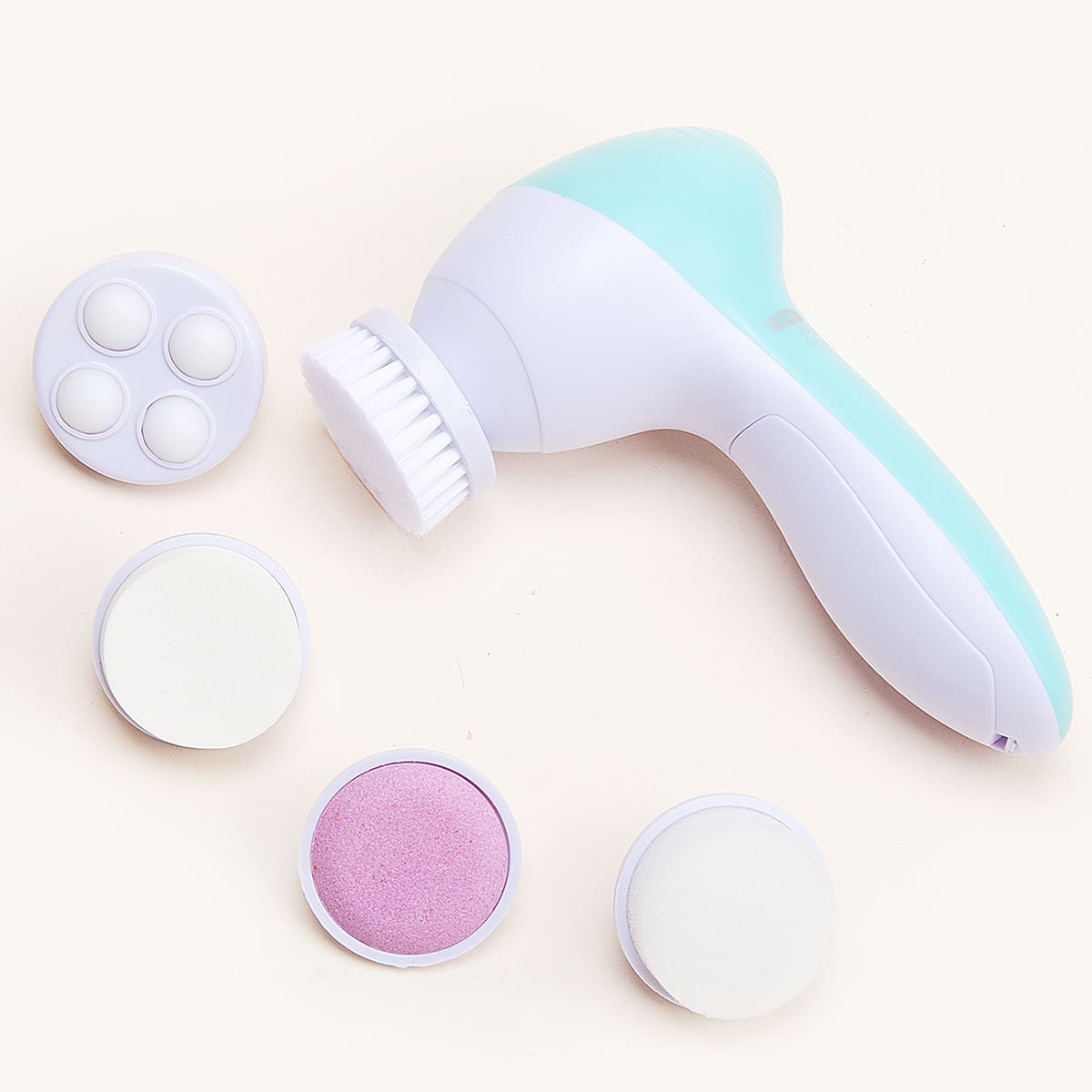 

1set Electrical Facial Cleansing Brush, Mint blue