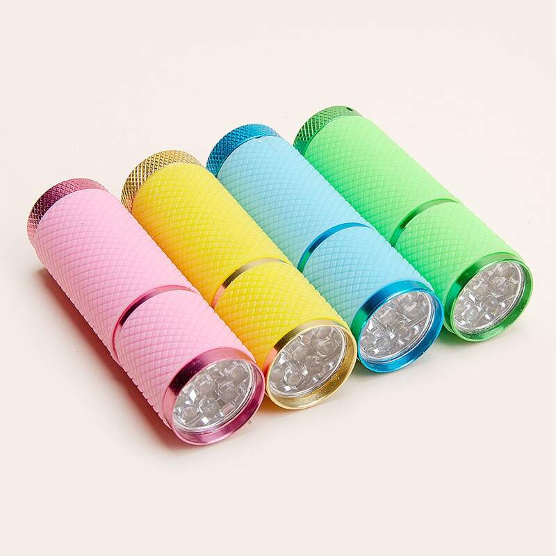 

1pc Random Flashlight Shaped Nail Polish Drying Lamp, Multicolor