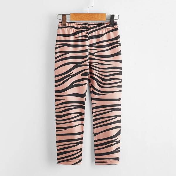 

Toddler Girls Zebra Stripe Elastic Waist Leggings, Multicolor