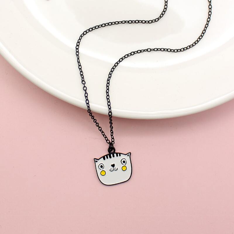 

Cartoon Charm Necklace, Multicolor