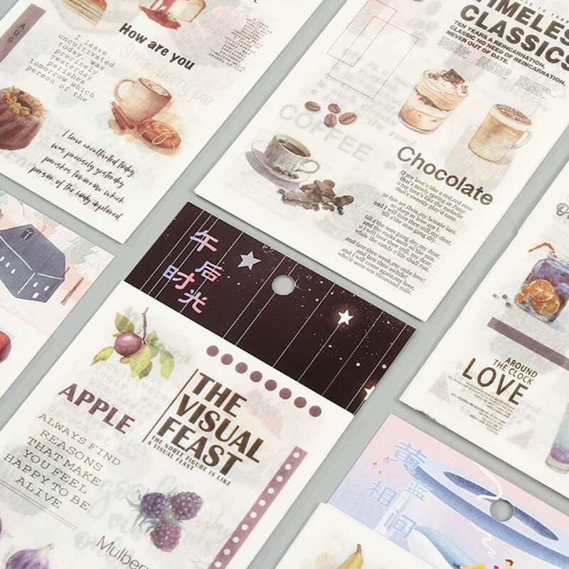 

6sheets Random Mixed Pattern Sticker, Multicolor