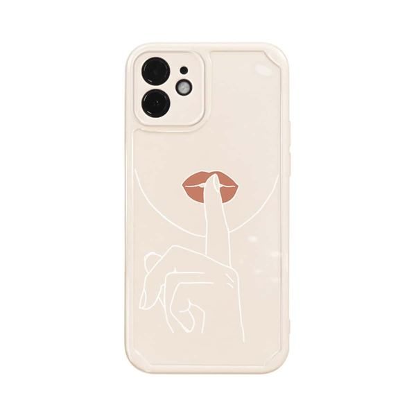 

Line Art iPhone Case, Beige
