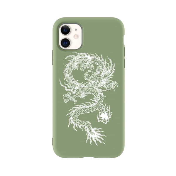 

Chinese Dragon iPhone Case, Green