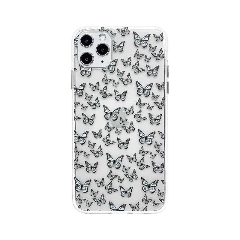 

Butterfly Print iPhone Case, Clear