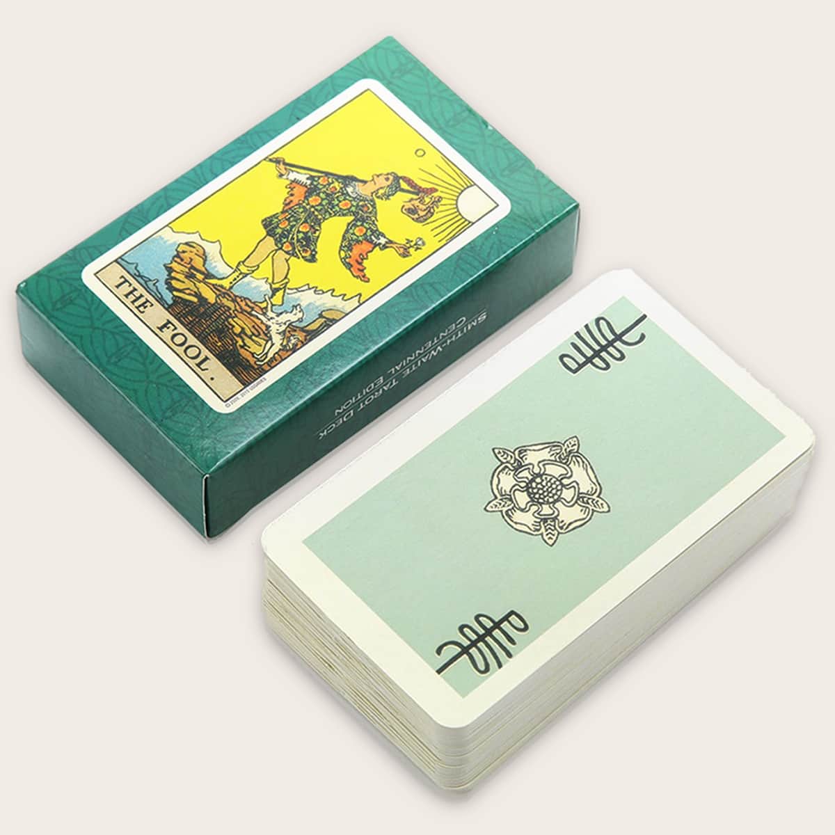 

1set Centennial Edition Smith-Waite Tarot, Green