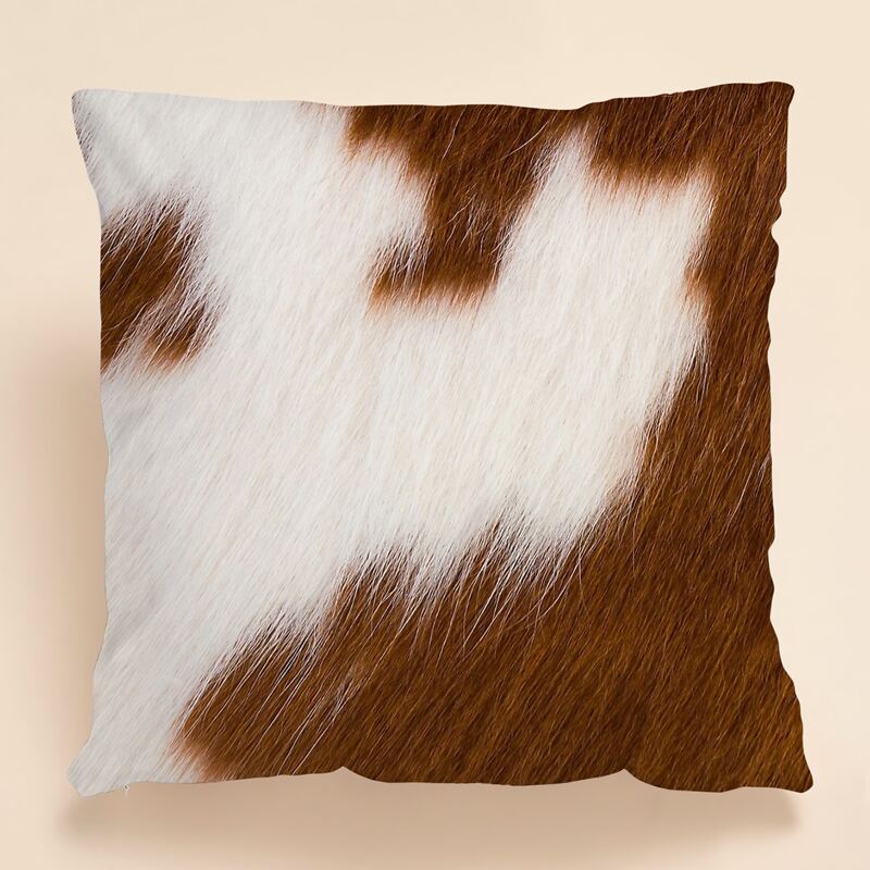 

Fur Pattern Cushion Cover Without Filler, Multicolor