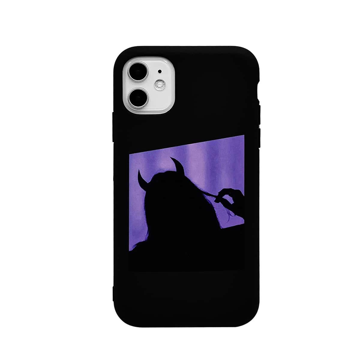 

Figure Pattern iPhone Case, Black