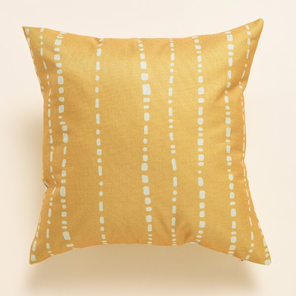 

Geometric Pattern Cushion Cover Without Filler, Yellow