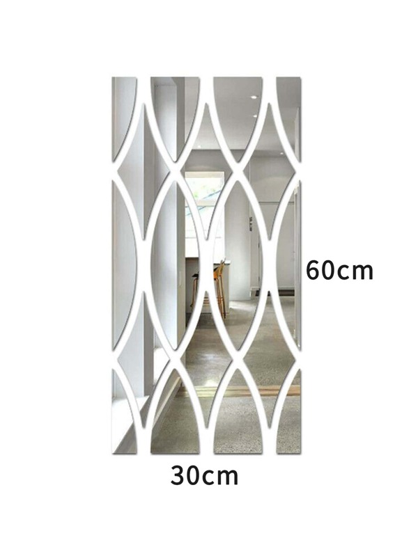 1set Mirror Surface Wall Sticker SHEIN USA