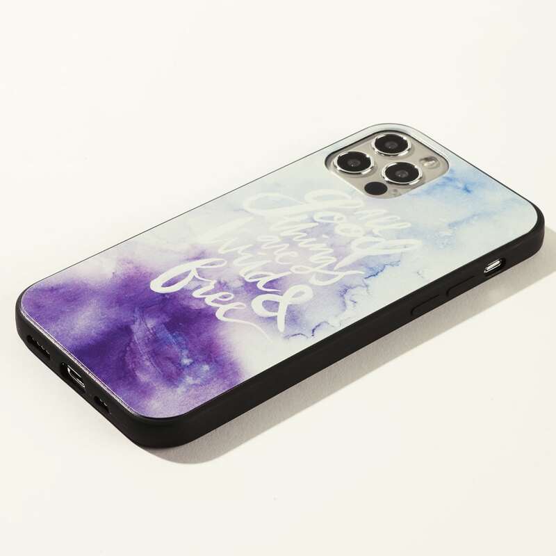 

Slogan Graphic iPhone Case, Multicolor
