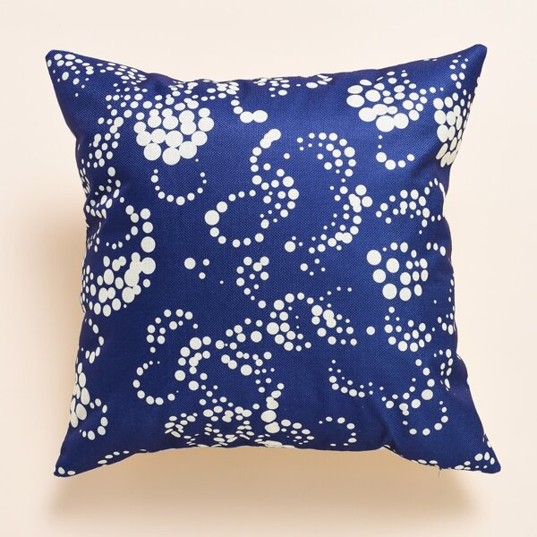 

Dot Pattern Cushion Cover Without Filler, Navy blue