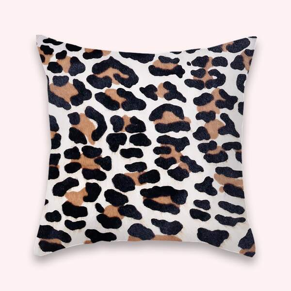 

Leopard Print Cushion Cover Without Filler, Multicolor