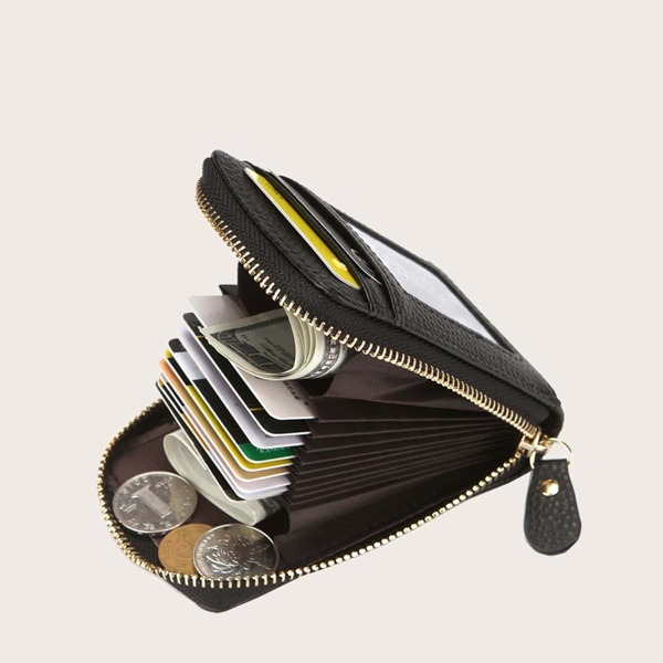 

Men Multi-compartment Small Purse, Black