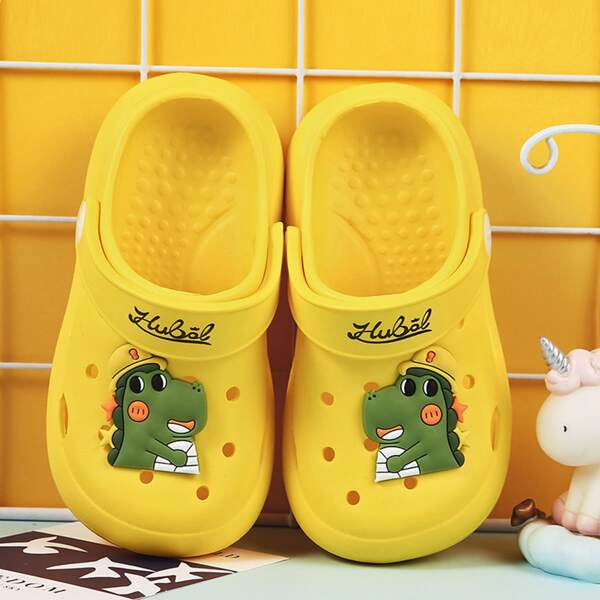 

Toddler Boys Cartoon Patch Vented Clogs, Yellow