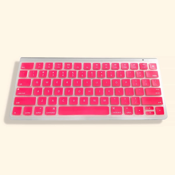 

1pc Wireless Bluetooth Keyboard Skin, Watermelon pink