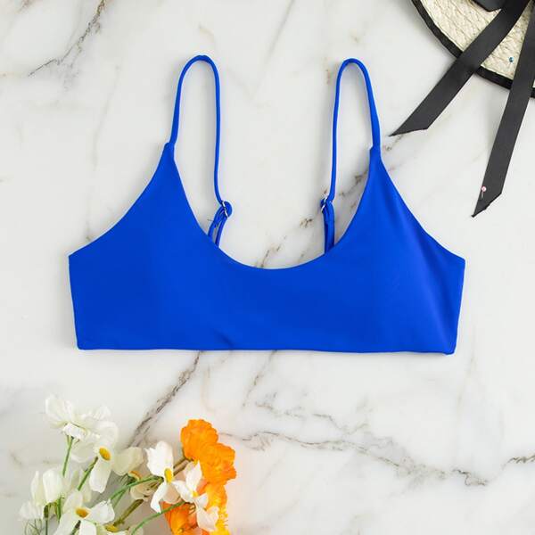 

Adjustable Strap Bikini Top, Royal blue