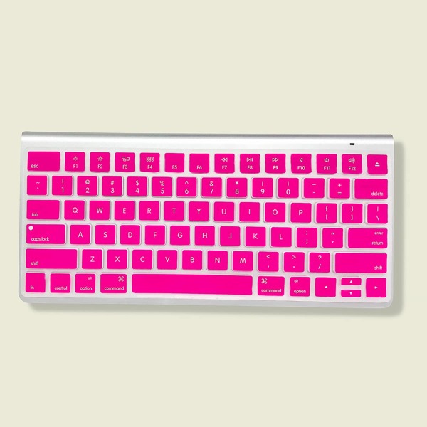 

1pc Wireless Bluetooth Keyboard Skin, Hot pink