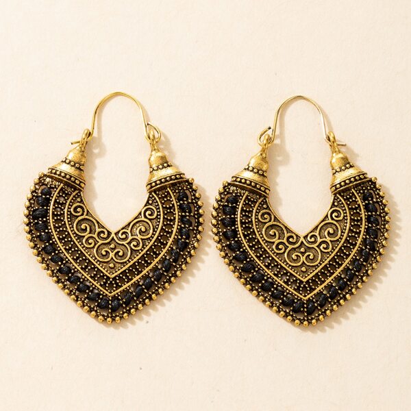 

Vintage Hoop Earrings, Gold