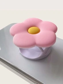 Flower Shaped Phone Holder - Pink - View 2