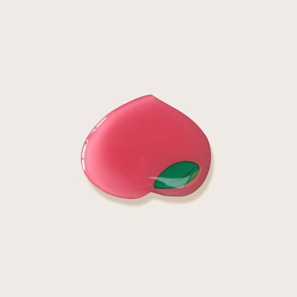 

1pc Peach Shaped Phone Holder, Hot pink