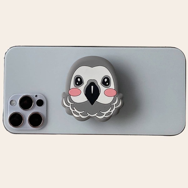 

Parrot Design Phone Holder, Grey