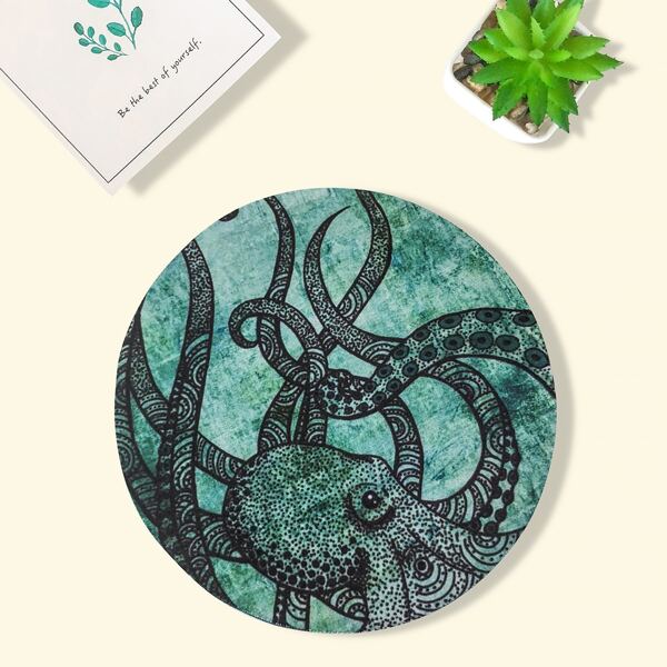 

Octopus Print Mouse Pad, Multicolor