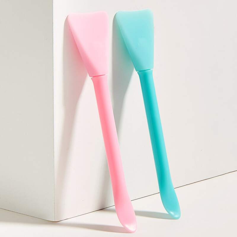

2pcs Silicone Facial Sheet Brush, Multicolor