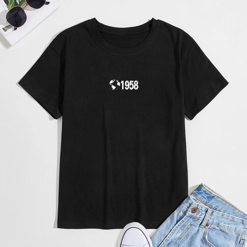 

Guys Letter Graphic Tee, Black