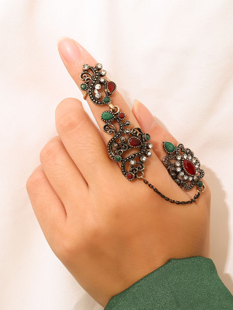 خاتم ديكور حجر الراين