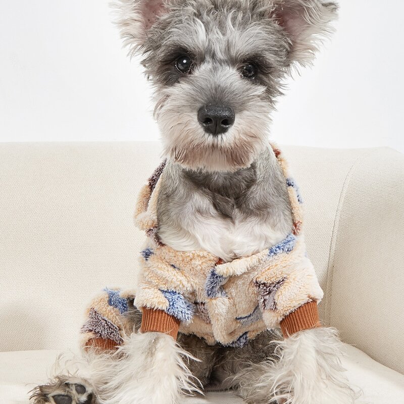 

Star Pattern Plush Pet Jumpsuit, Multicolor