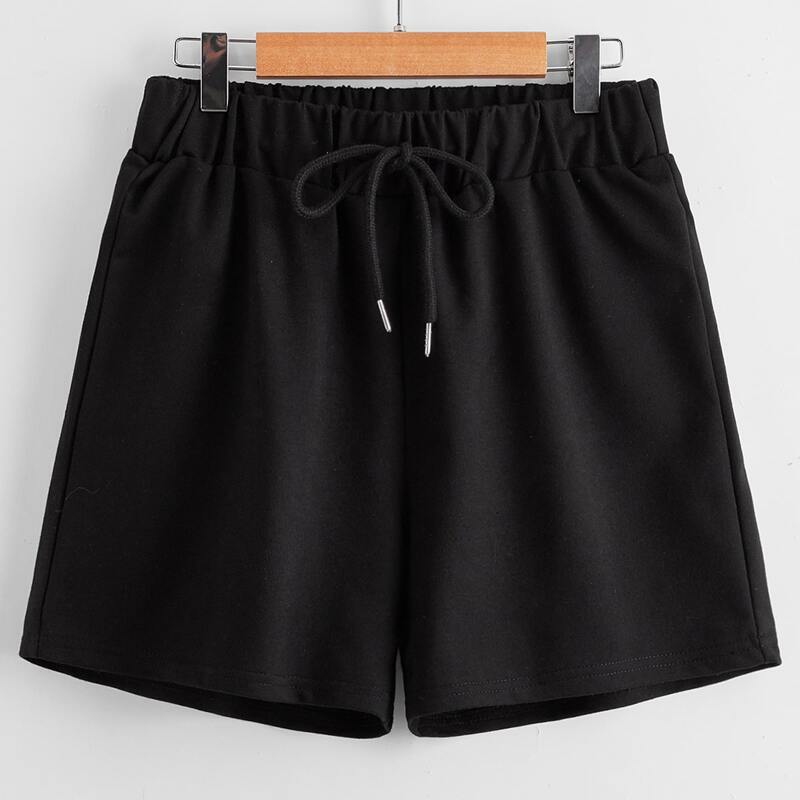 

Letter Sun & Moon Graphic Pocket Shorts, Black