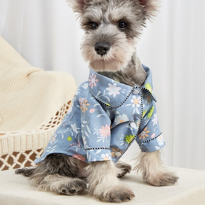 

Flower Print Pocket Detail Pet Pajamas, Multicolor