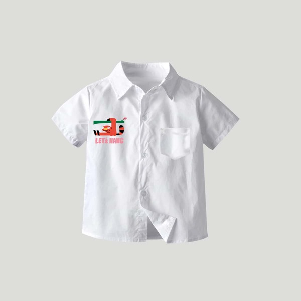 

Toddler Boys Cartoon & Slogan Graphic Shirt, White