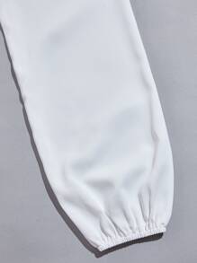 SHEIN Essnce 露肩短版上衣 - 白色 - 查看 5