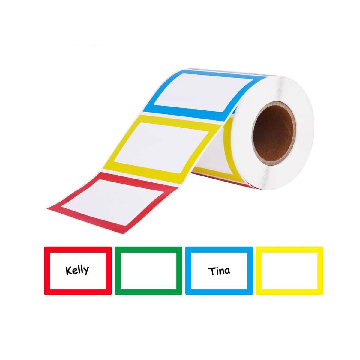 

1roll Label Sticker, Multicolor