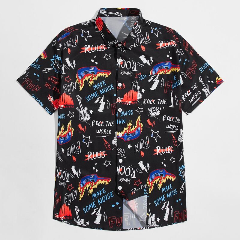 

Guys Graffiti Graphic Shirt, Multicolor