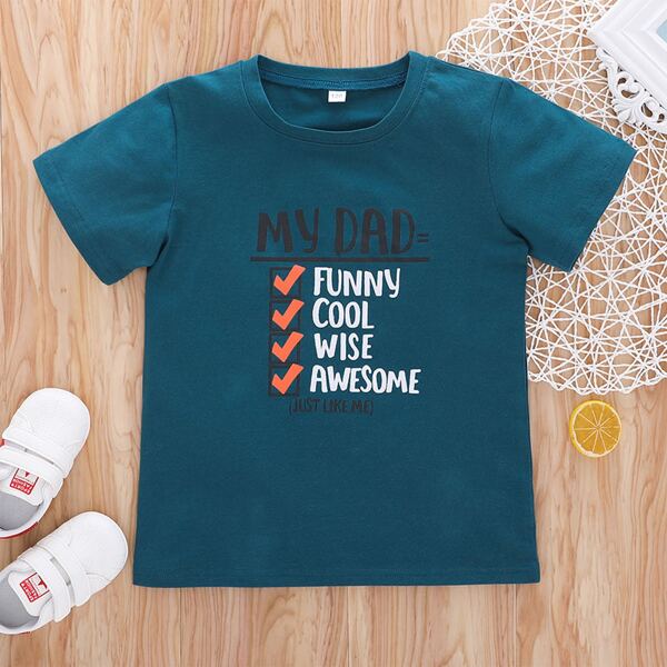 

Toddler Boys Slogan Graphic Tee, Blue
