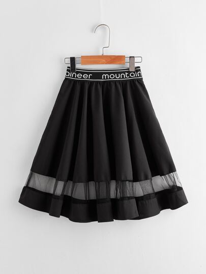 تنانير طفلة صغيرة شبكة المتباين رسالة كاجوال