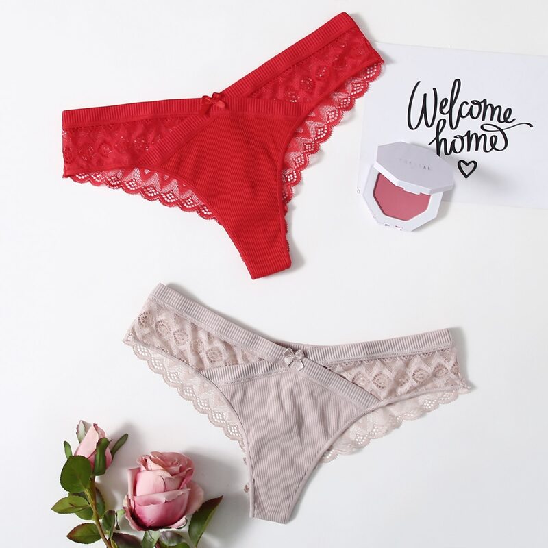 

2pack Floral Lace Panty Set, Multicolor