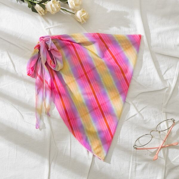 

Striped Sheer Cover Up, Multicolor