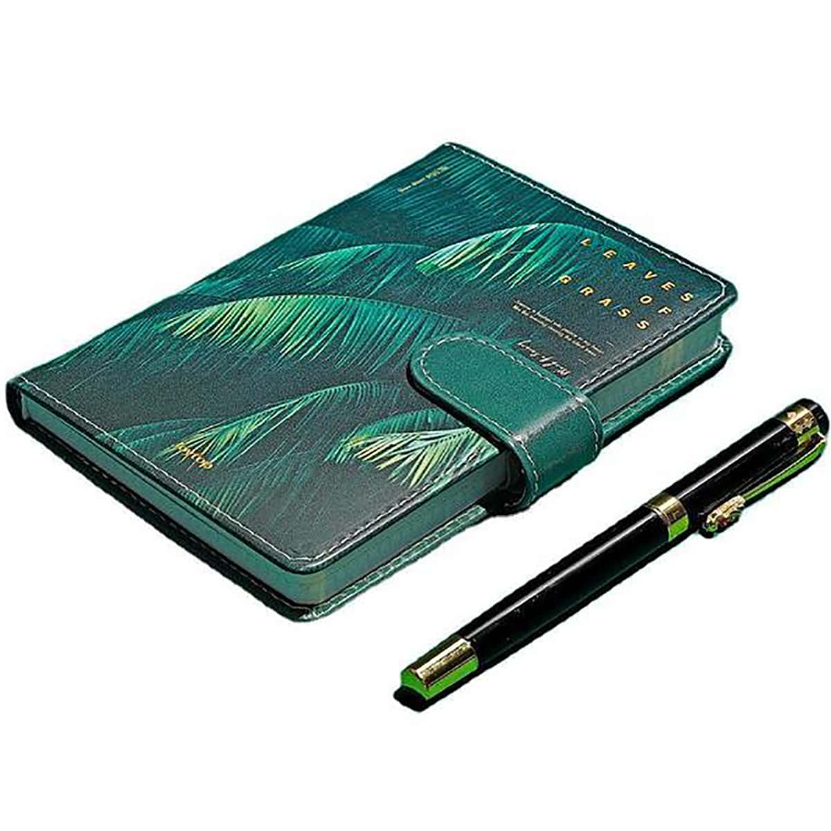 

1pack Leaf Print Cover Random Notebook, Multicolor