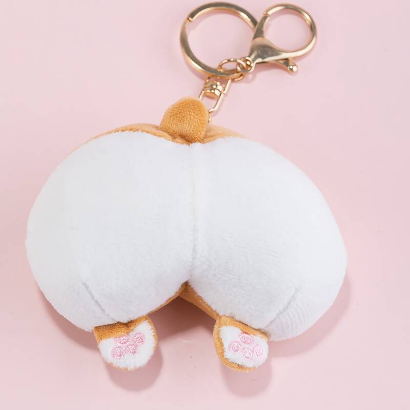 

Cartoon Corgi Bag Charm, Multicolor