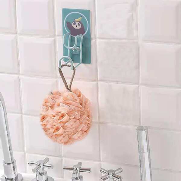 

Cartoon Graphic Plastic Wash Bin Holder, Blue