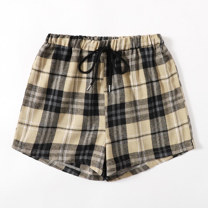 

Plaid Drawstring Shorts, Multicolor